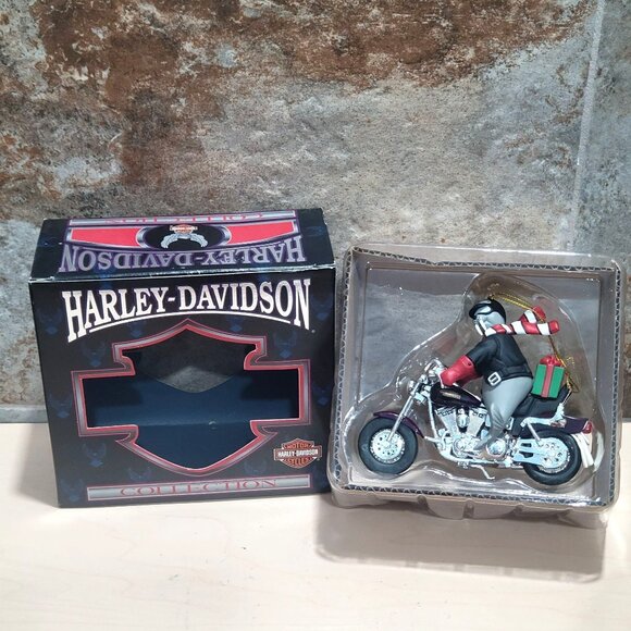Harley Davidson Walrus Motorcycle North Pole Christmas Ornament 1999 - Picture 1 of 13